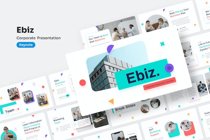 电商企业运营推广策略方案Keynote模板 - PPT派