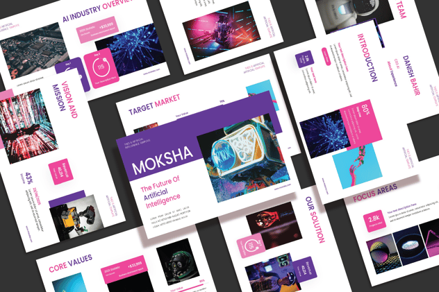 人工智能数字化创新科技方案PPT模板 - PPT派