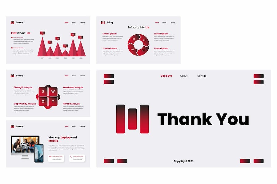 商务服务展示方案Keynote模板 - PPT派