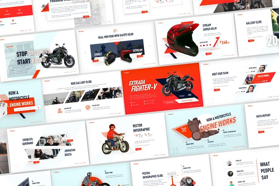 Chopper-automotive-motorcycle-powerpoint-presen - PPT派