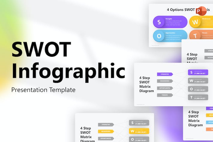 SWOT-信息图表-PowerPoint-模板 - PPT派