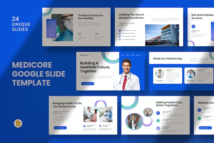 医疗健康咨询服务方案展示PPT模板 - PPT派