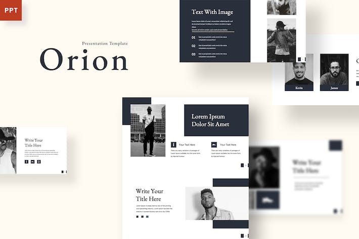 极简设计商务演讲方案PPT模板 - PPT派