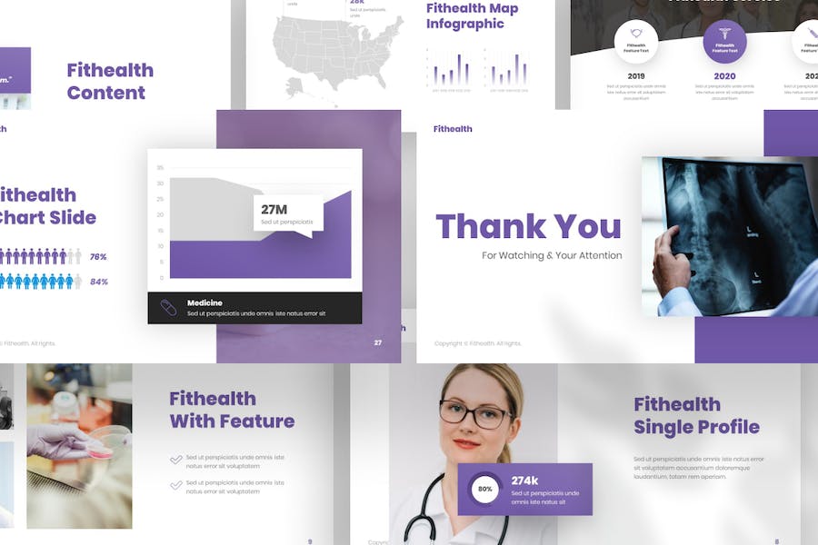 Fithealth-health-professional-keynote-template - PPT派