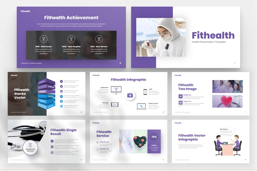 Fithealth-health-professional-keynote-template - PPT派