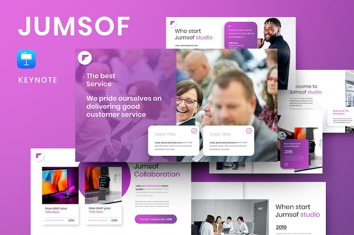 商务行业新闻报道讲述Keynote模板 - PPT派