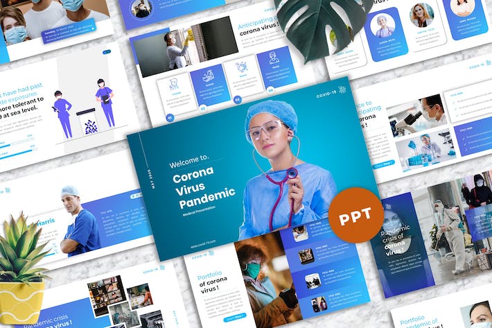 疫情防控医疗诊疗方案PPT模板 - PPT派