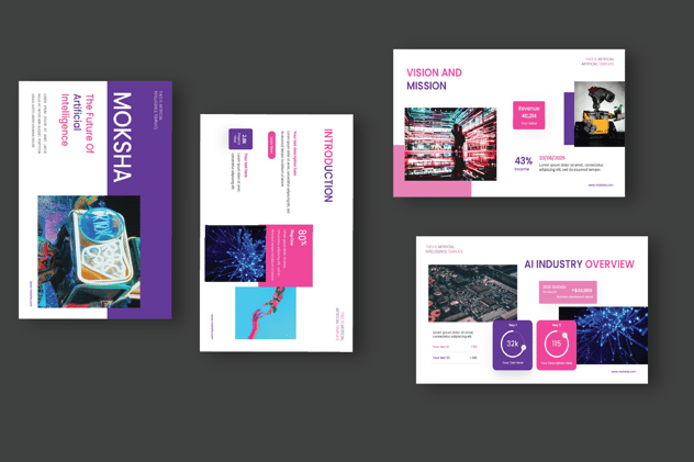 人工智能数字化创新科技方案PPT模板 - PPT派