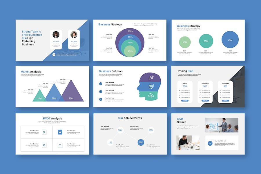 极简商务演讲方案Keynote模板 - PPT派