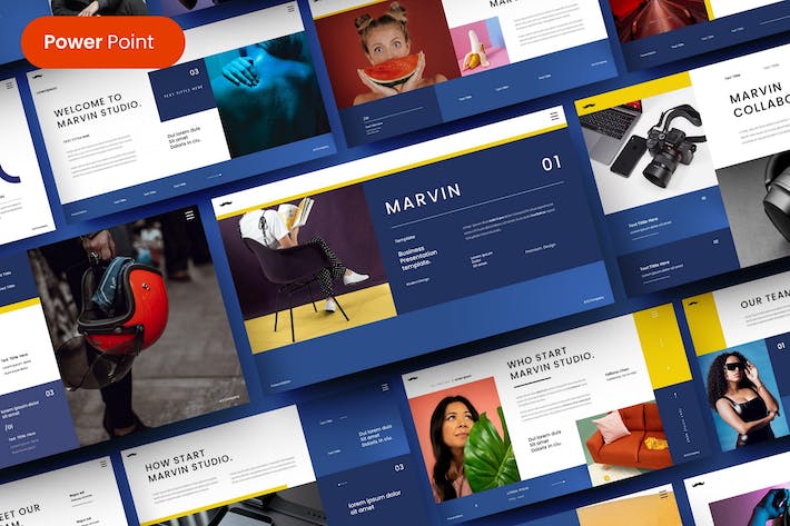 商务风设计展示PPT模板 - PPT派