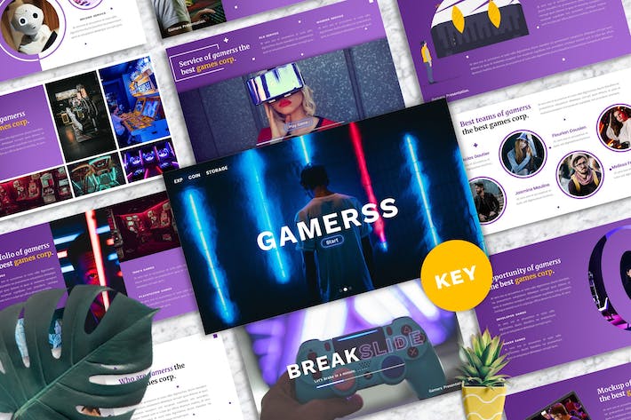 游戏产业发展商业方案Keynote模板 - PPT派