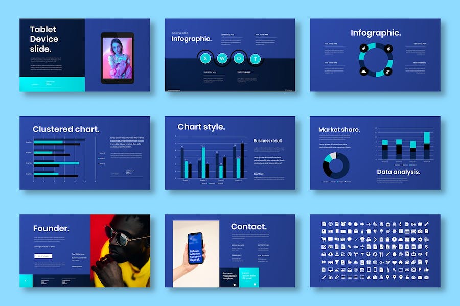 创意商务品牌展示融资方案Keynote模板 - PPT派