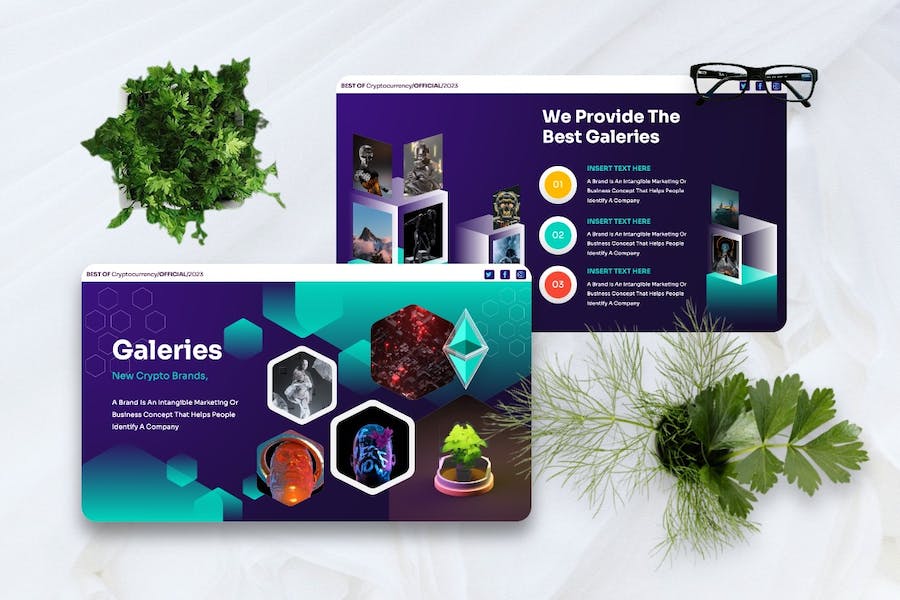 加密货币收益投资理财方案Keynote模板 - PPT派