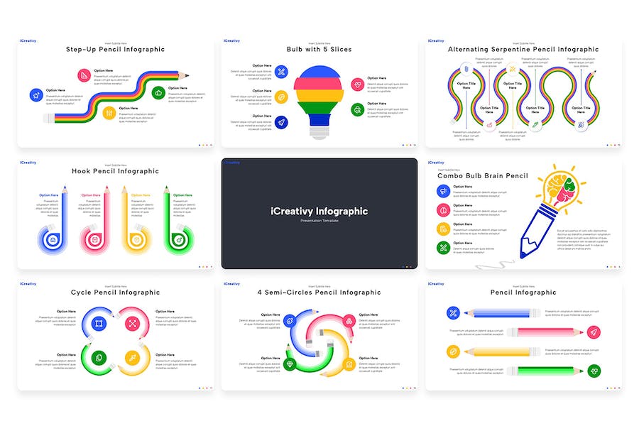 创意教育信息图表教学Keynote模板 - PPT派