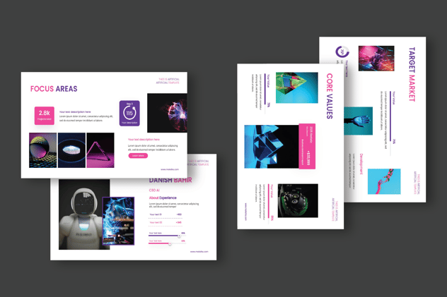 人工智能数字化创新科技方案PPT模板 - PPT派