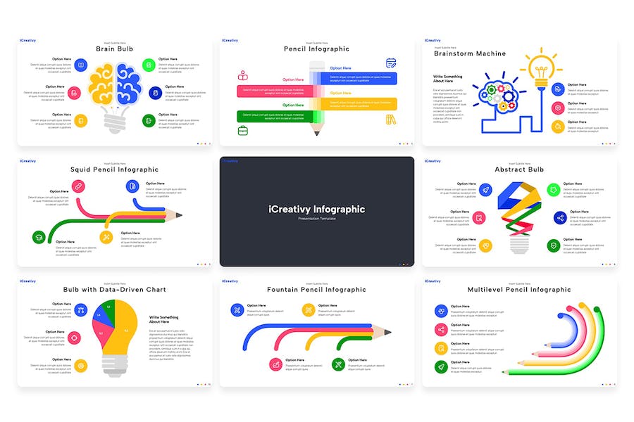创意教育信息图表教学Keynote模板 - PPT派