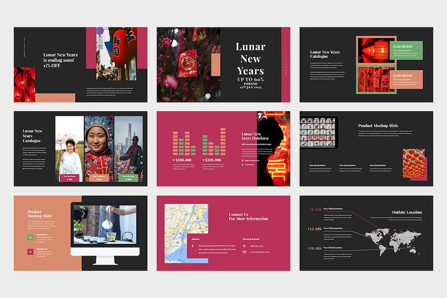 中国新年商务合作推介会Keynote模板 - PPT派