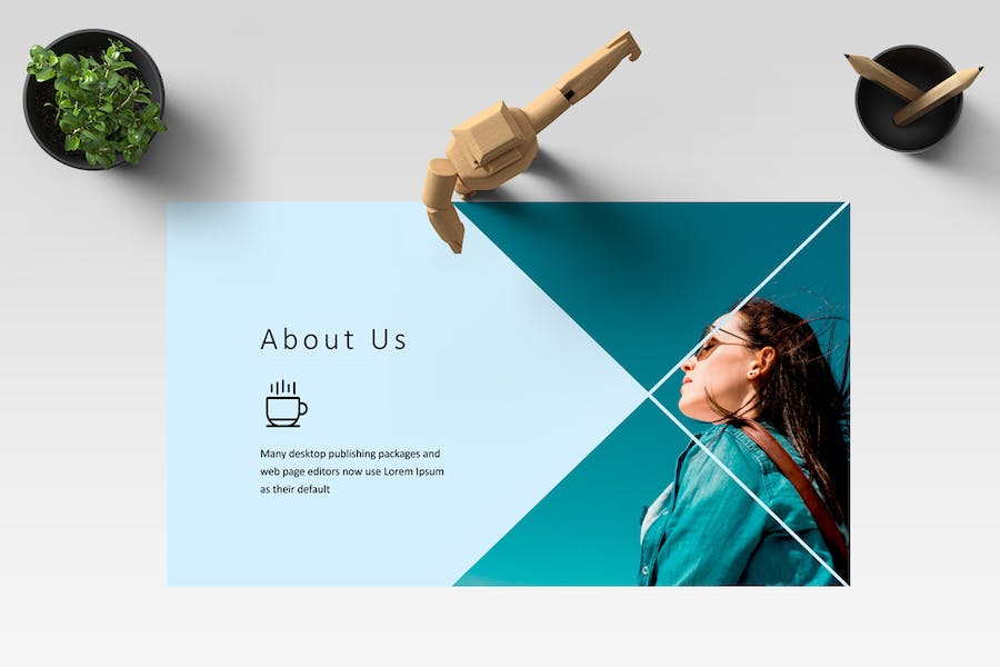 商务企业团队协作展示介绍PPT模板 - PPT派