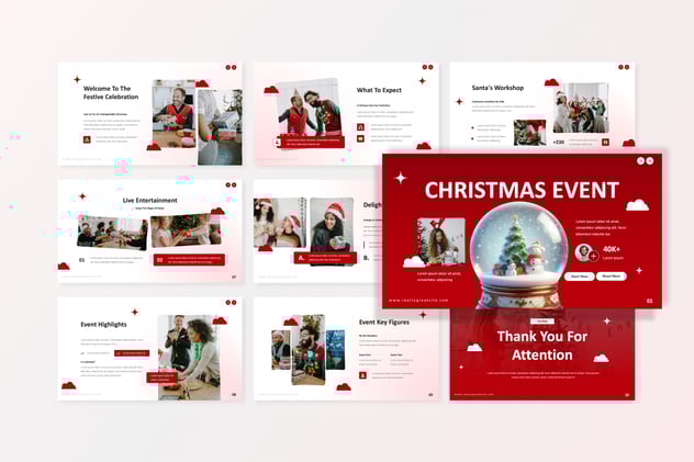 圣诞节活动策划展示PPT模板 - PPT派