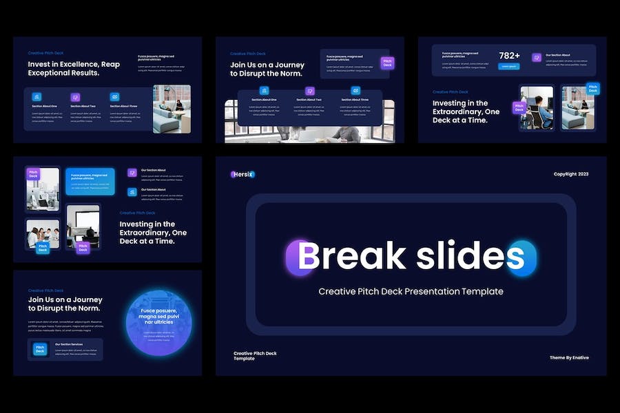 创意设计项目提案路演Keynote模板 - PPT派