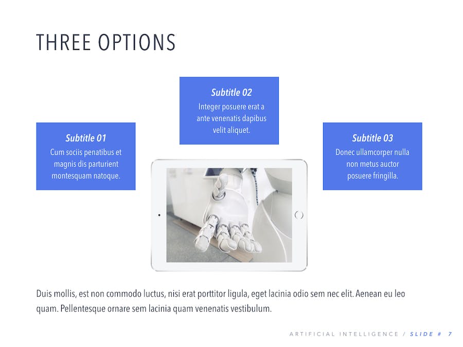 智能机器人科技产品功能演示PPT模板 - PPT派