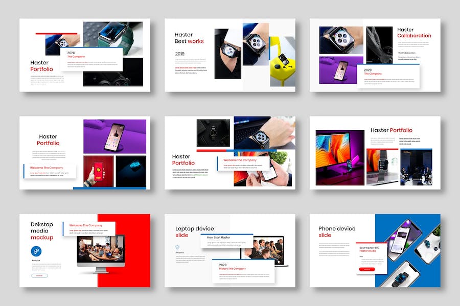 活力商务企业宣传推广Keynote模板 - PPT派