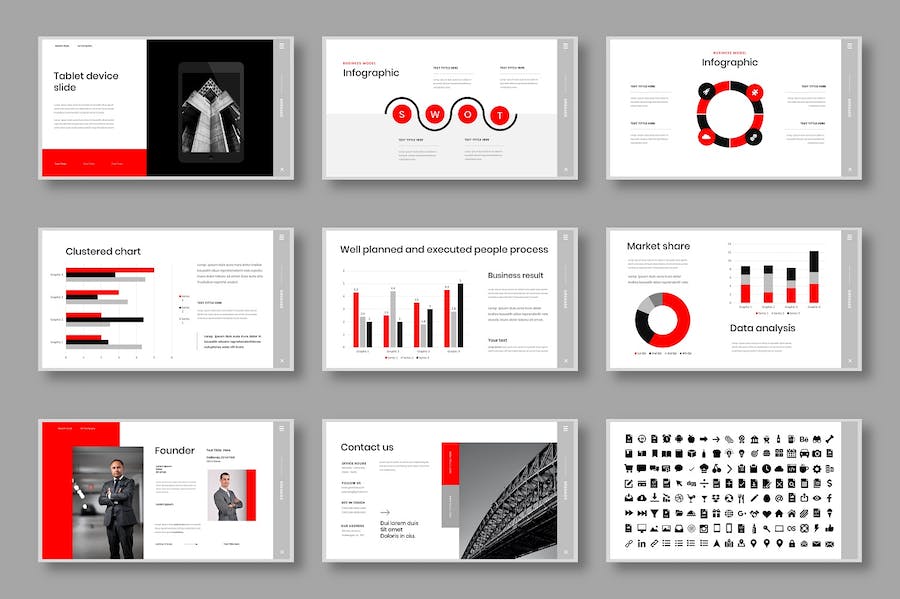 创意爆炸式商务项目路演推介Keynote模板 - PPT派