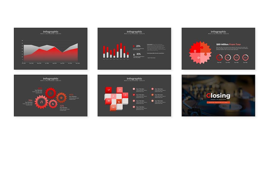 影视媒体创意展示推介Keynote模板 - PPT派