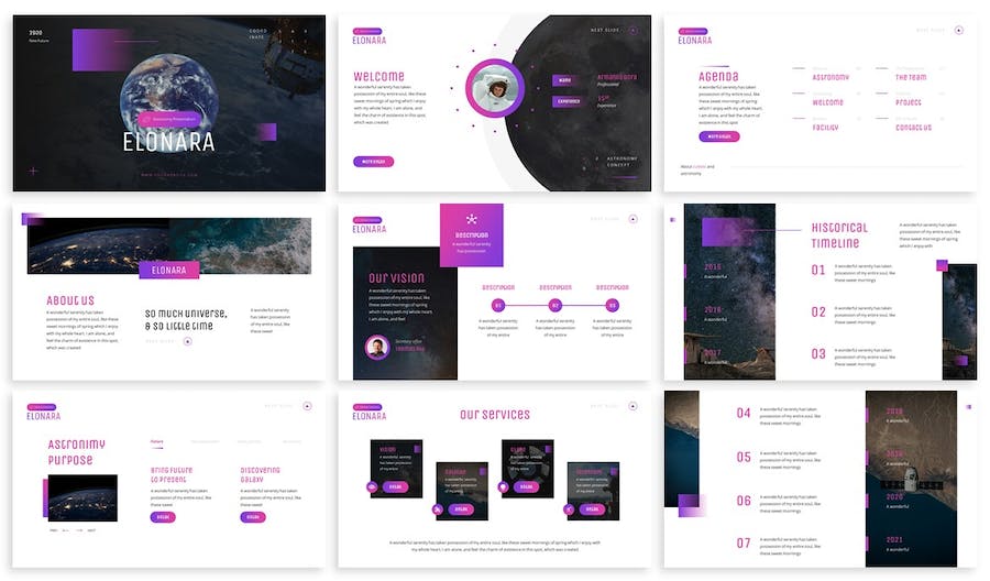 天文学科普教育课程Keynote模板 - PPT派