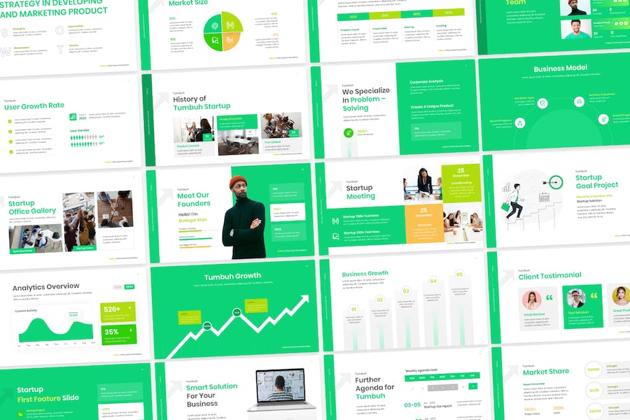 融资路演商业演讲PPT模板 - PPT派