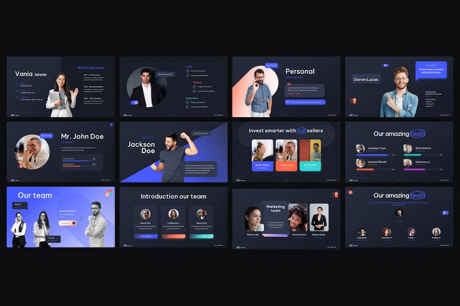 Team-and-personal-professional-keynote-template - PPT派