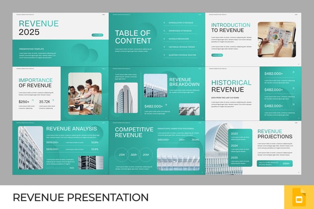 收入预算财务报告PPT模板 - PPT派