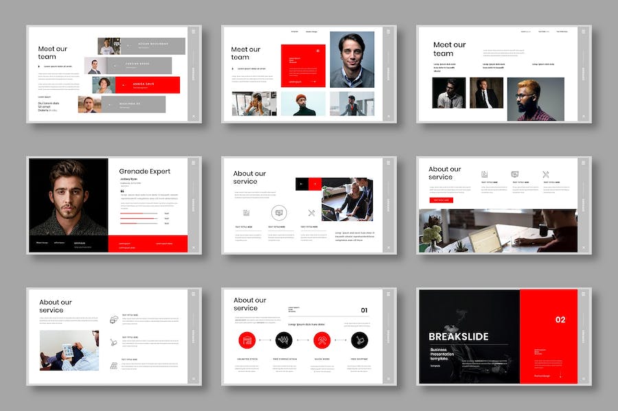 创意爆炸式商务项目路演推介Keynote模板 - PPT派