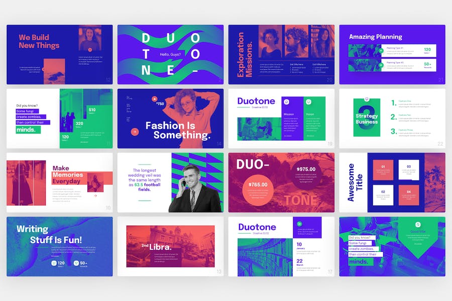 Essentials-duo-tone-creative-powerpoint-template - PPT派