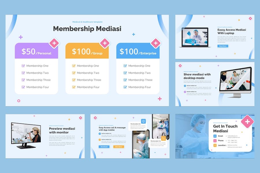 医疗保健讲述展示诊疗服务管理Keynote模板 - PPT派