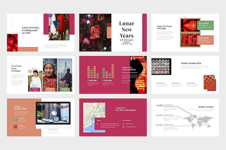 中国新年商务合作推介会Keynote模板 - PPT派