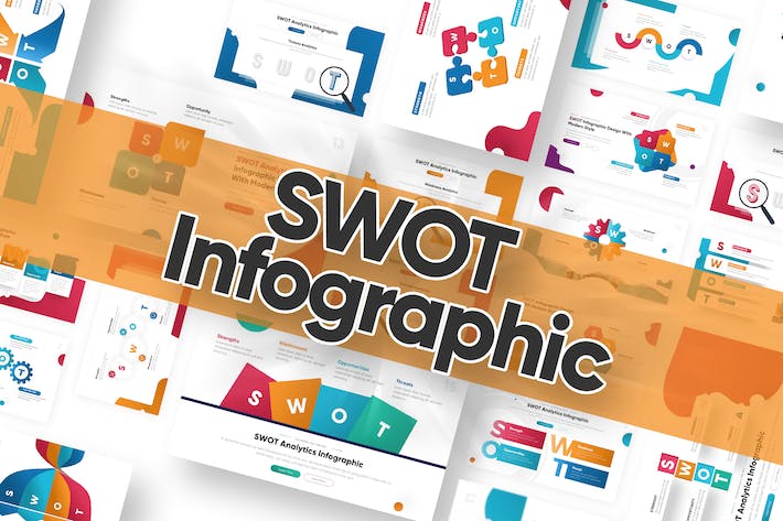 SWOT-信息图表-PowerPoint-模板- PPT派