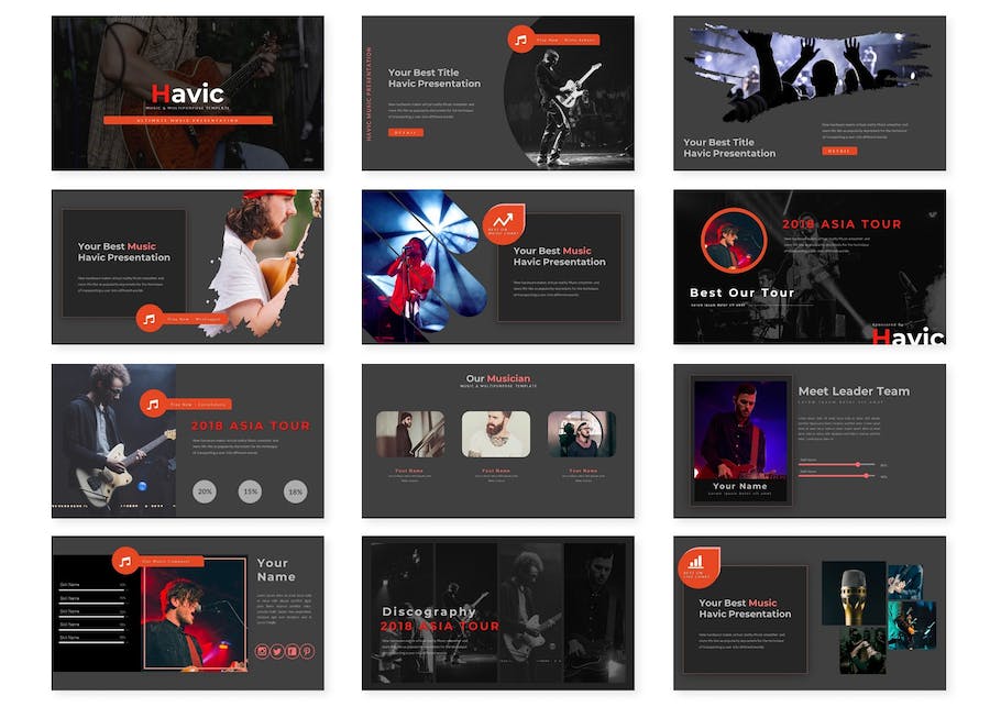 影视媒体创意展示推介Keynote模板 - PPT派