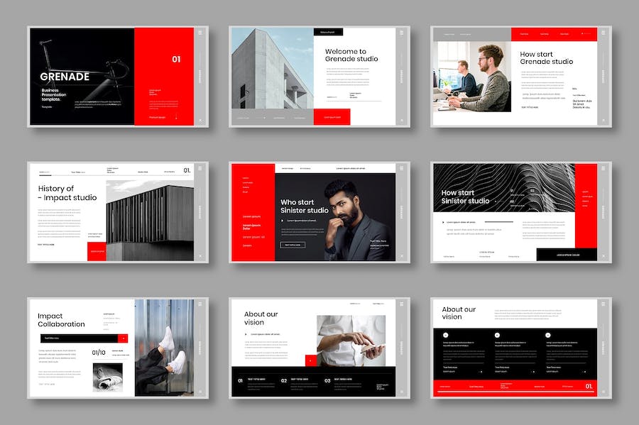 创意爆炸式商务项目路演推介Keynote模板 - PPT派