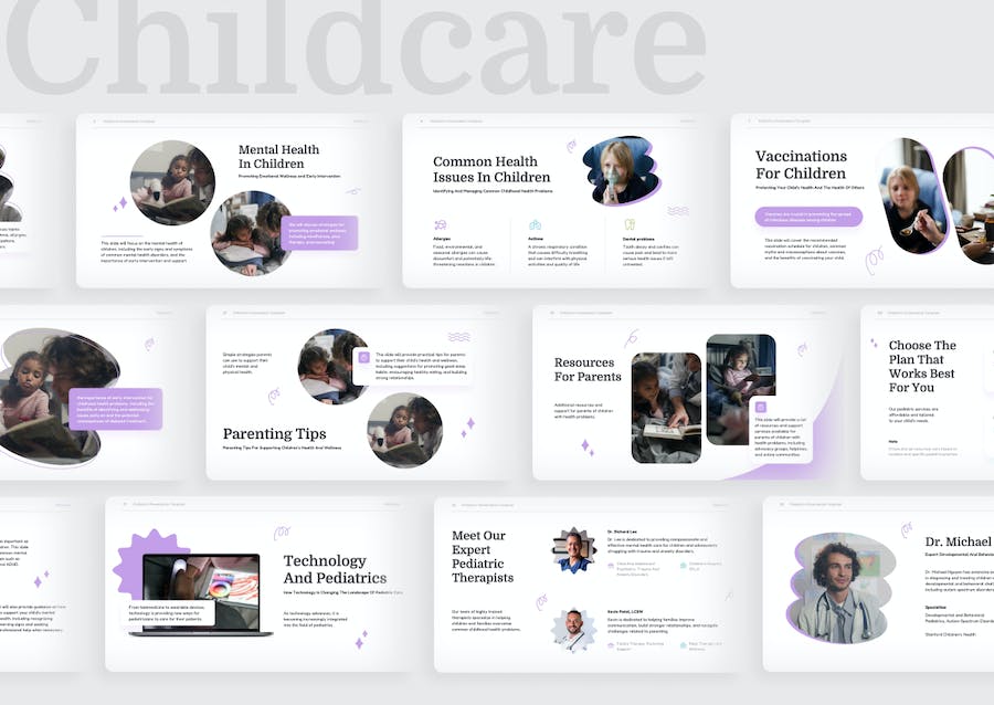 儿童保育幼儿教育培训Keynote模板 - PPT派