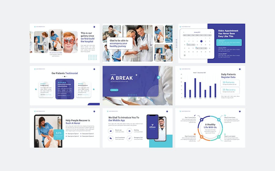 医学专业诊疗健康服务推介机构宣传展示方案PPT模板 - PPT派