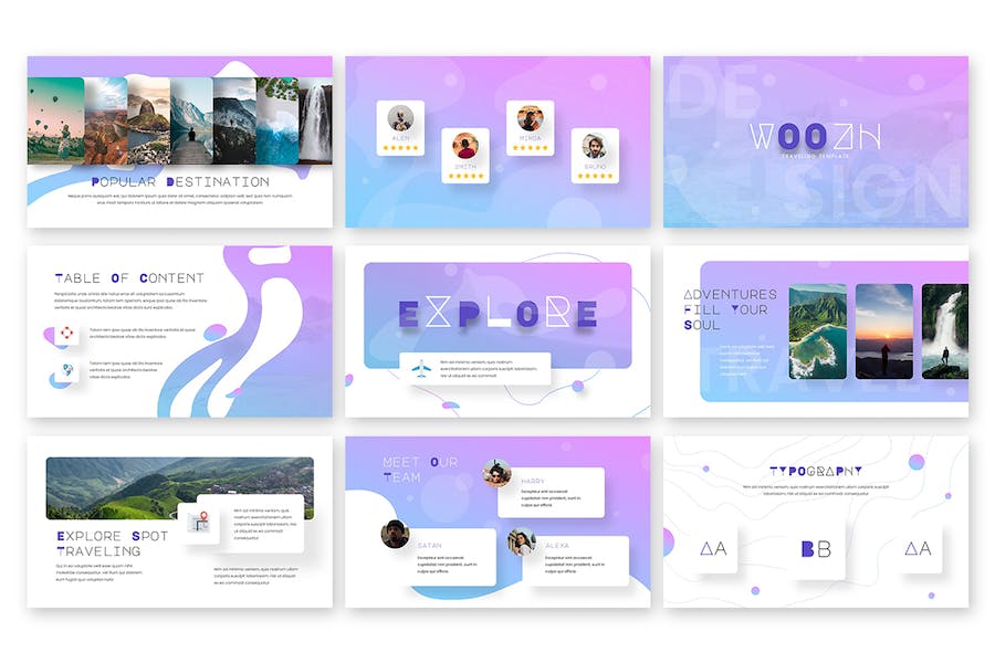 创意设计项目展示推介Keynote模板 - PPT派