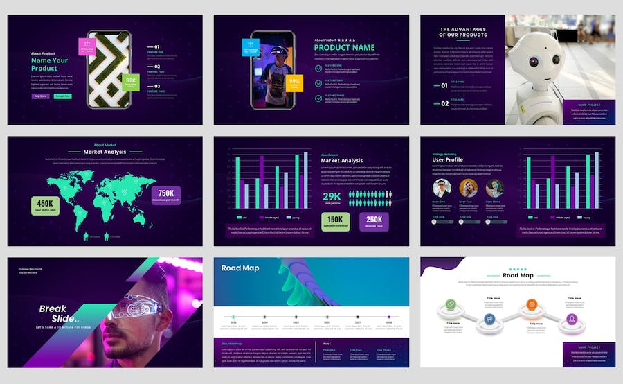 人工智能技术发展讲述Keynote模板 - PPT派