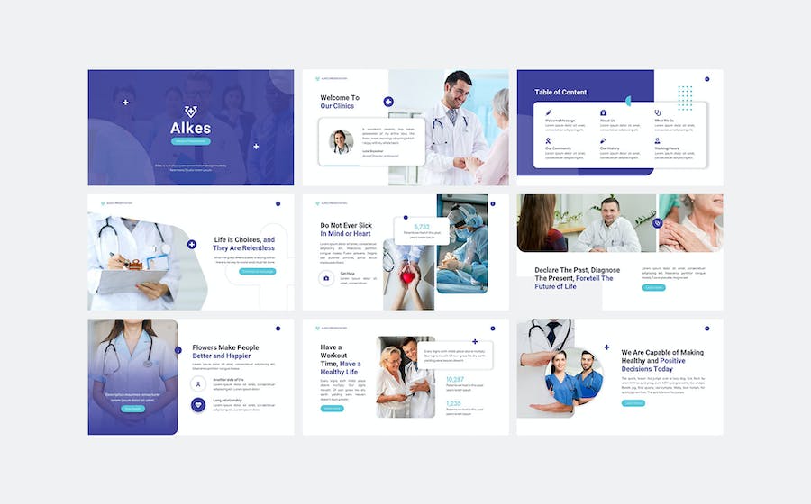 医学专业诊疗健康服务推介机构宣传展示方案PPT模板 - PPT派