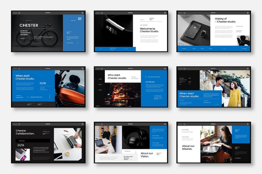 商务演示企业介绍市场分析keynote模板 - PPT派