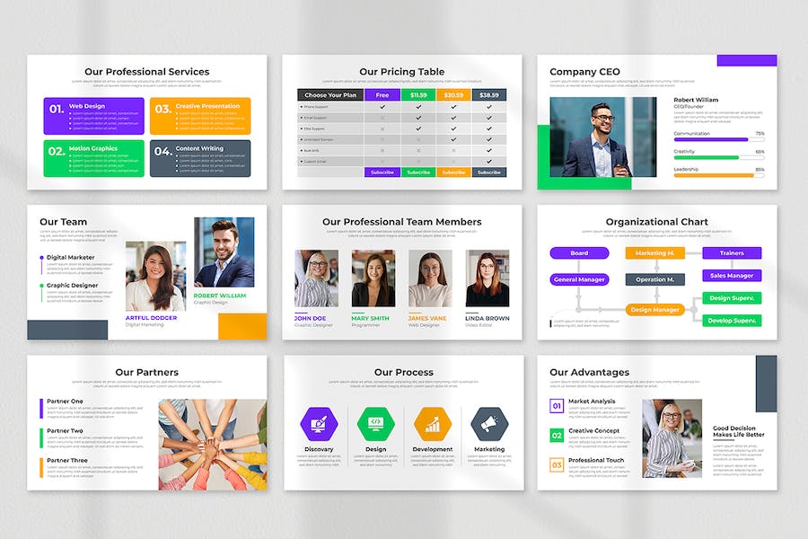 极简商业计划书项目策划PPT模板 - PPT派