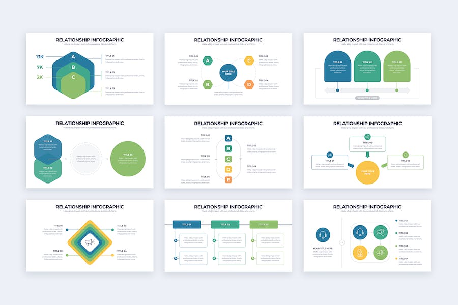 商业关系分析流程信息图形Keynote模板 - PPT派