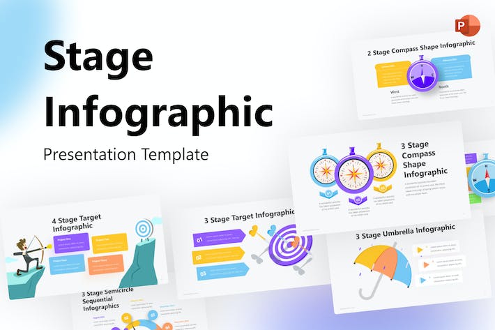 阶段-信息图表-PowerPoint-模板 - PPT派