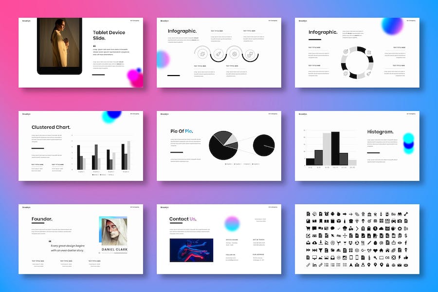 创意商务品牌宣传讲述展示设计方案Keynote模板 - PPT派