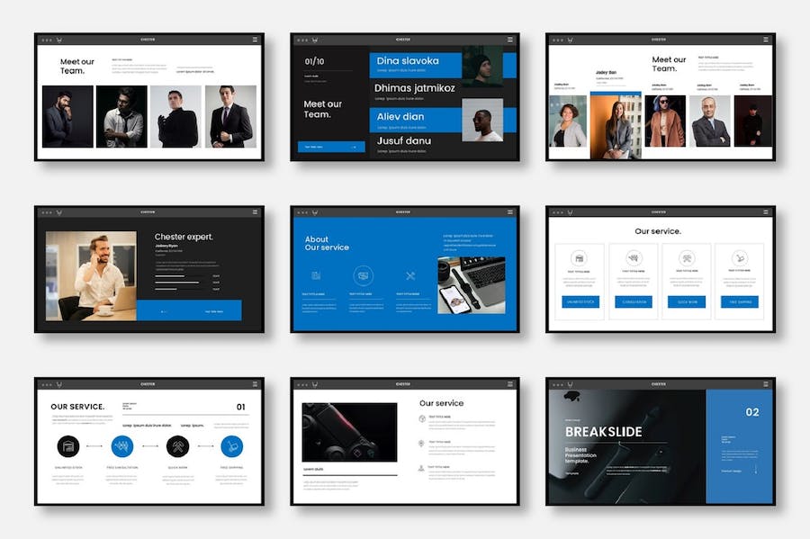 商务演示企业介绍市场分析keynote模板 - PPT派